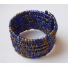 Bracelet femme bleu et doré