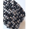 Bracelet femme noir et argent