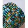 Bracelet femme vert bleu jaune violet multicolore