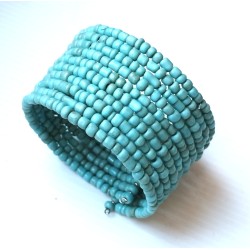Bracelet femme bleu turquoise