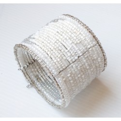 Bracelet femme blanc transparent