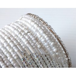 Bracelet femme blanc transparent