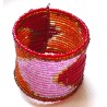 Bracelet femme rouge rose orange