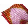 Bracelet femme rouge rose orange