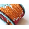 Bracelet femme rouge bleu orange