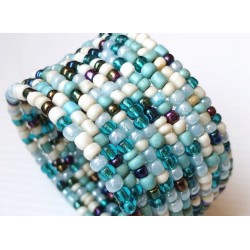 copy of Bracelet femme bleu blanc multicolore