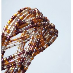 Bracelet femme torsadé violet jaune multicolore