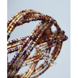 Bracelet femme torsadé violet jaune multicolore