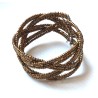 Bracelet femme torsadé doré