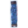 Bracelet femme fermoir en bois bleu violet