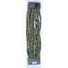 Bracelet femme fermoir en bois vert marron