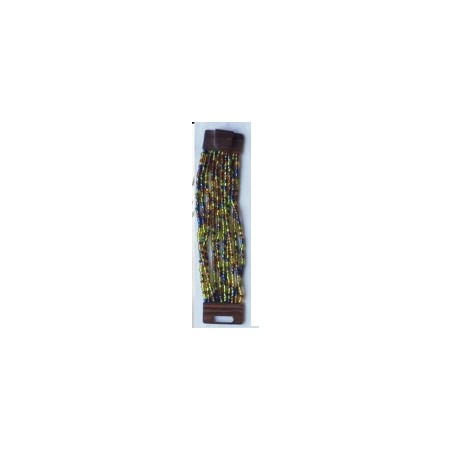 Bracelet femme fermoir en bois vert bleu marron Bracelet femme fermoir en bois vert bleu marron