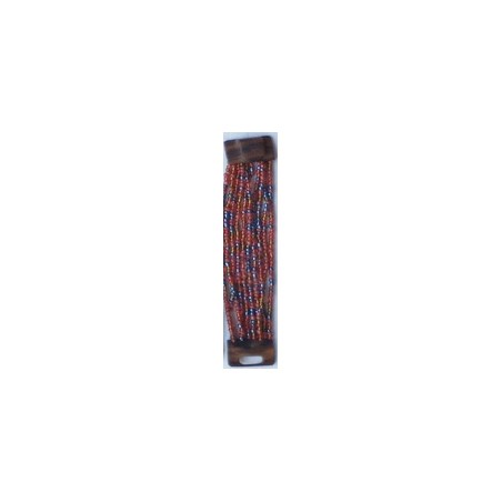 Bracelet femme fermoir en bois rouge bleu argenté