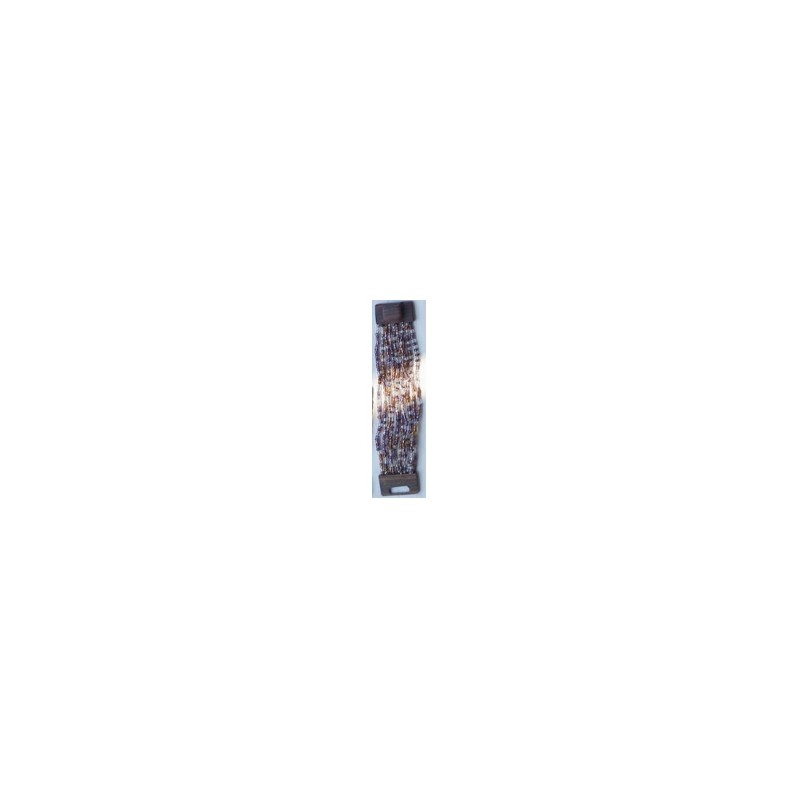 Bracelet femme fermoir en bois violet transparent marro