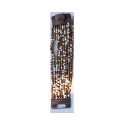 Bracelet femme fermoir en bois doré blanc