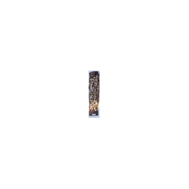 Bracelet femme fermoir en bois doré blanc