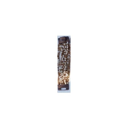 Bracelet femme fermoir en bois doré blanc Bracelet femme fermoir en bois doré blanc
