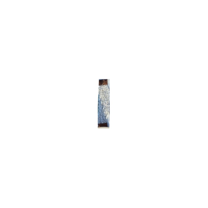 Bracelet femme fermoir en bois blanc transparent
