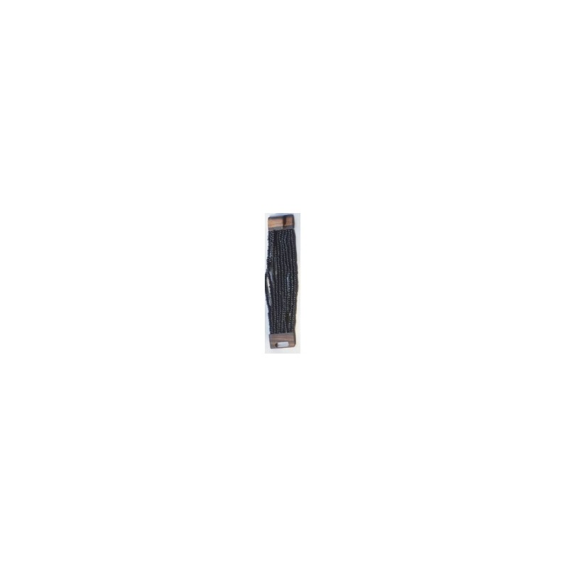 Bracelet femme fermoir en bois noir