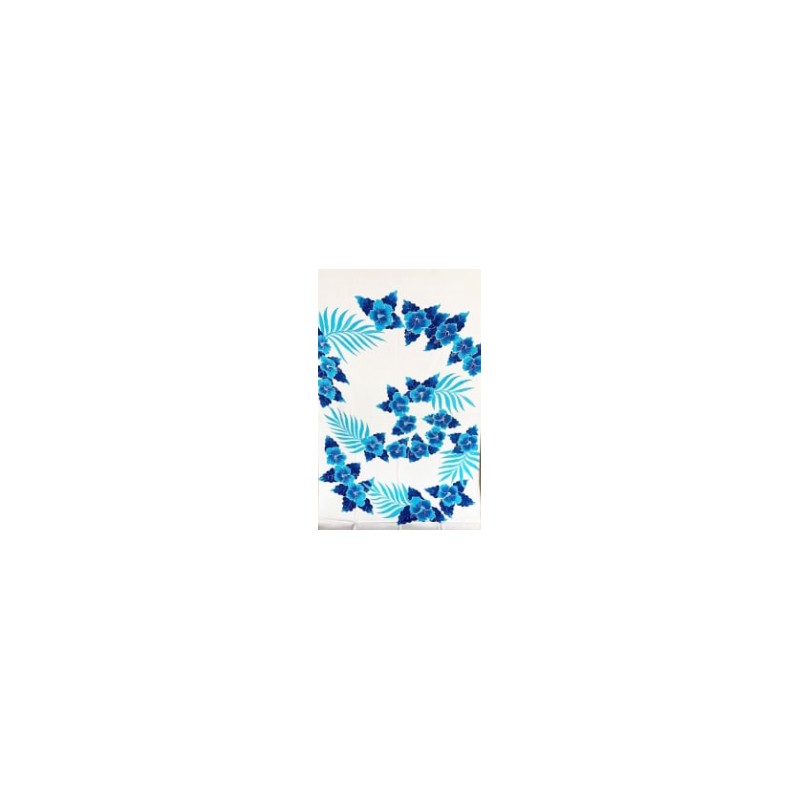 Paréo blanc bleu