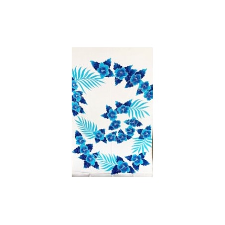 Paréo blanc bleu