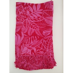 Paréo rouge et rose