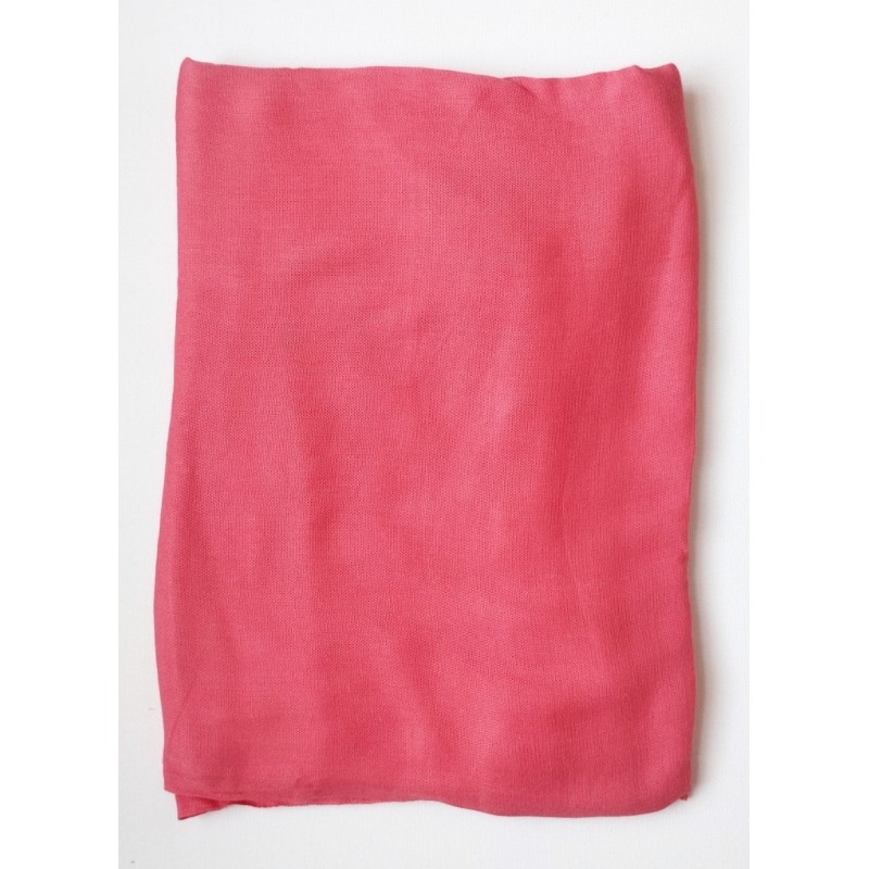 Paréo uni rose saumon