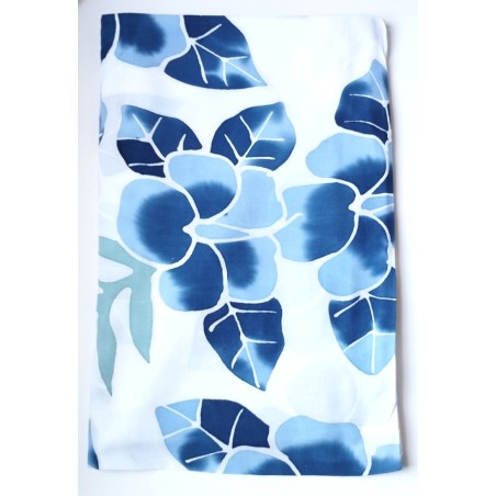 Paréo blanc bleu