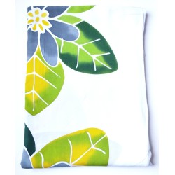 Paréo blanc fleurs de tiaré