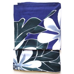 Paréo violet fleurs de tiaré