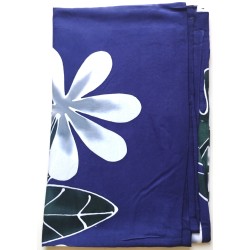 Paréo violet fleurs de tiaré