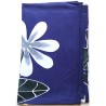 Paréo violet fleurs de tiaré
