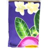 Paréo violet fleurs tropicales