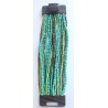 Bracelet avec fermoir bois XL vert turquoise 1