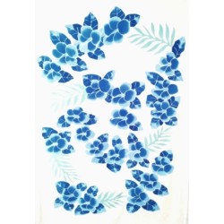 Paréo blanc bleu 1