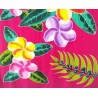 Paréo rose fleurs de frangipanier