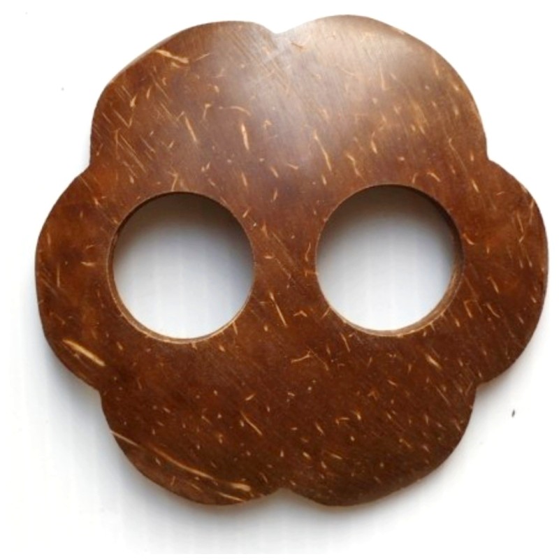 Boucle attache paréo coco fleur