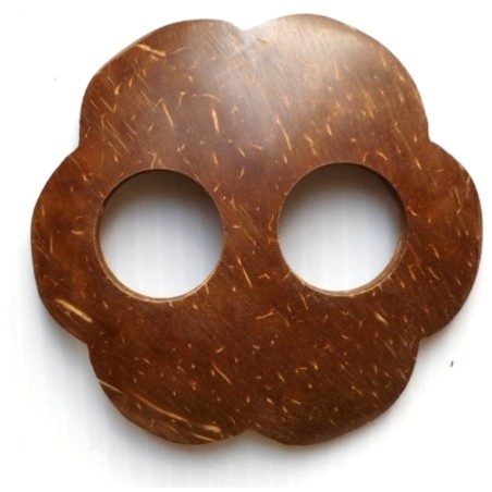 Boucle attache paréo coco fleur