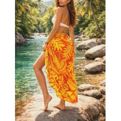 Paréo orange et jaune