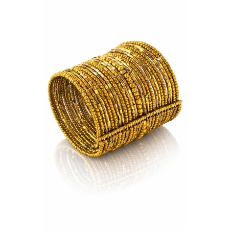 Bracelet femme manchette doré
