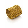Bracelet femme manchette doré