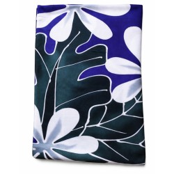 Paréo violet fleurs de tiaré