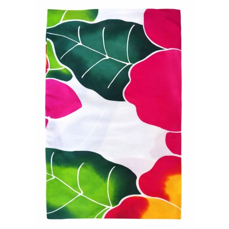 Paréo blanc hibiscus