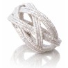 Bracelet femme torsadé blanc
