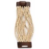 Bracelet avec fermoir bois XL beige crème