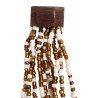 Bracelet femme fermoir en bois doré blanc