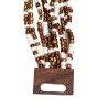 Bracelet femme fermoir en bois doré blanc