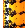 Paréo tropical orange palmiers – Paréo femme plage fluide et exotique 3