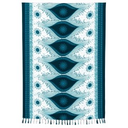 Paréo bleu motifs...