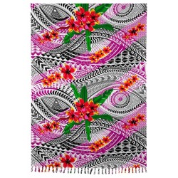 Paréo ethnique violet...